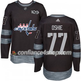 Adidas Maillot de Hockey Washington Capitals T.J. Oshie 77 1917-2017 100th Anniversary Noir Authentic - Homme